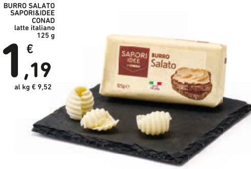 Burro Salato Sapori&Idee Conad latte italiano 125 g
