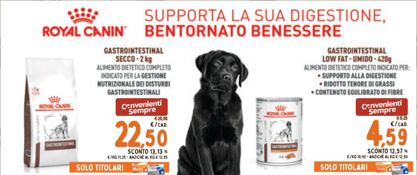 Gastrointestinal secco per cani adulti - 2 kg