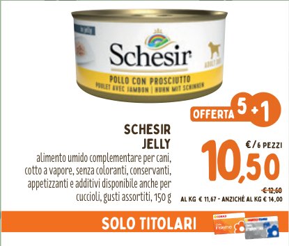 Schesir Jelly Pollo con Prosciutto
