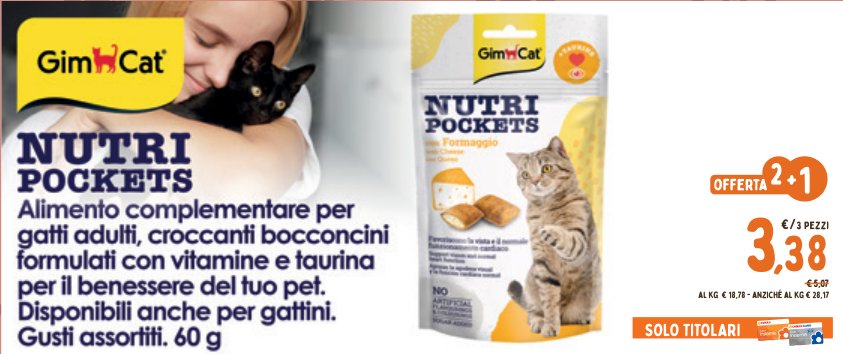 Nutri Pockets, gusti assortiti, 60 g