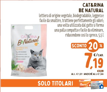 Lettiera Be Natural, 5,5 l