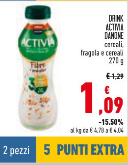 Drink Activia cereali e fragola