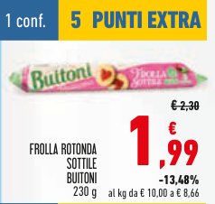 Frolla rotonda sottile Buitoni, 230 g