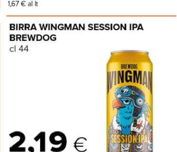 Birra Wingman Session IPA BrewDog cl 44