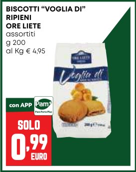 Biscotti “Voglia di” ripieni ore liete