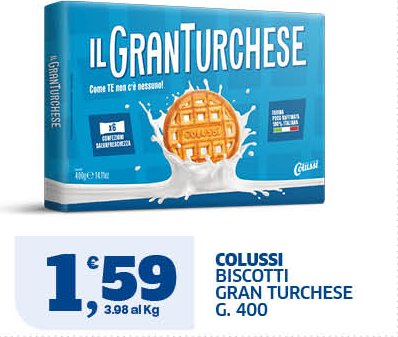Biscotti Gran Turchese G. 400