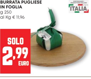 Burrata Pugliese in Foglia