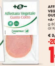 Affettato vegetale gusto cotto