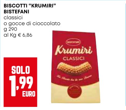 Biscotti Krumiri classici o con gocce di cioccolato