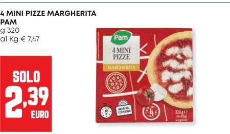 4 Mini Pizze Margherita