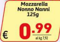 Mozzarella Nonno Nanni 125g