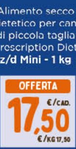 Prescription Diet z/d Mini Alimento secco dietetico per cani di piccola taglia 1 kg