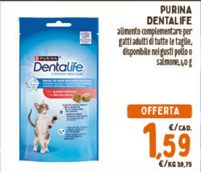 Purina Dentalife Snack per gatti adulti 40 g
