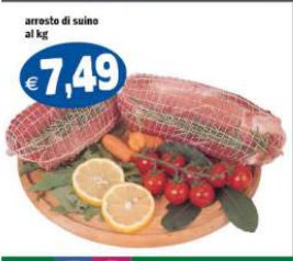 Arrosto di suino al kg