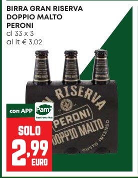 Birra Gran Riserva Doppio Malto Peroni