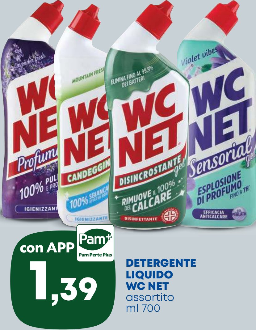 Detergente liquido WC NET assortito 700 ml