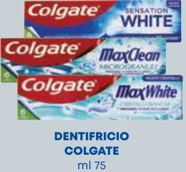 Dentifricio Sensation White e Max Colgate