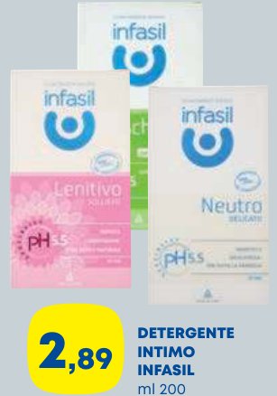 Detergente intimo Infasil, ml 200
