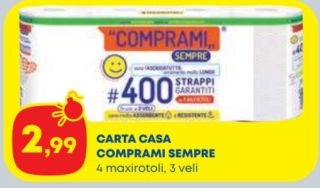 Carta casa Comprami Sempre