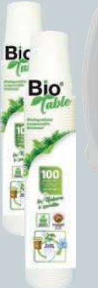 Bicchieri biodegradabili e compostabili Bio Table