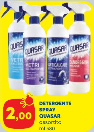 Detergente spray Quasar assortito