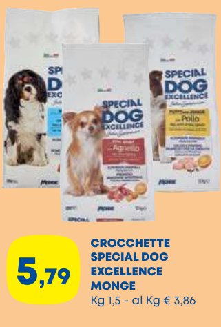 Crocchette Special Dog Excellence Monge, 1,5 kg