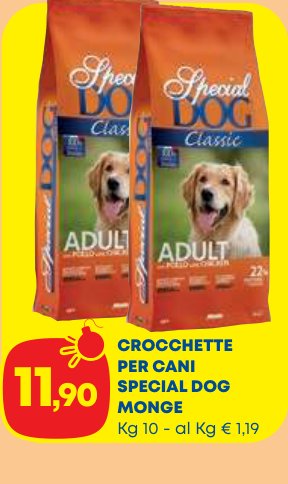 Crocchette per cani Special Dog Monge, 10 kg