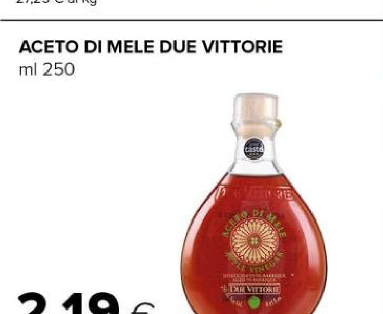 Aceto di mele Due Vittorie, 250 ml