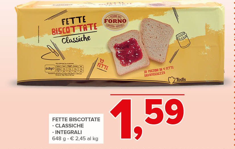 Fette biscottate classiche - integrali