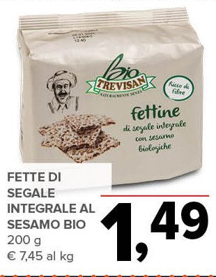 Fette di Segale Integrale al Sesamo Bio 200 g