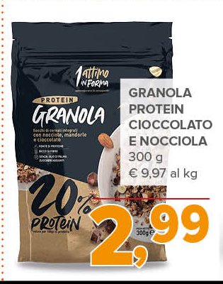 Granola Protein Cioccolato e Nocciola 300 g