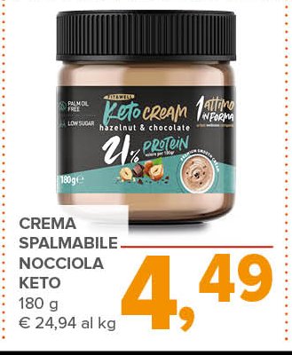 Crema Spalmabile Nocciola Keto 180 g