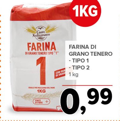 Farina di grano tenero tipo 1 e tipo 2