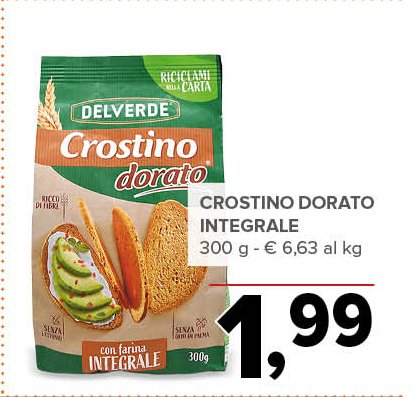 Crostino dorato integrale