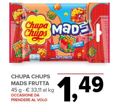 Chupa Chips Mads frutta 45 g
