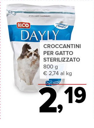 Croccantini per gatti sterilizzato