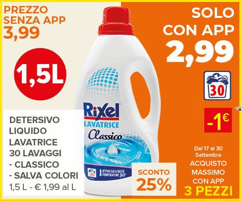 Detersivo Liquido Lavatrice Classico 30 Lavaggi - Salva Colori