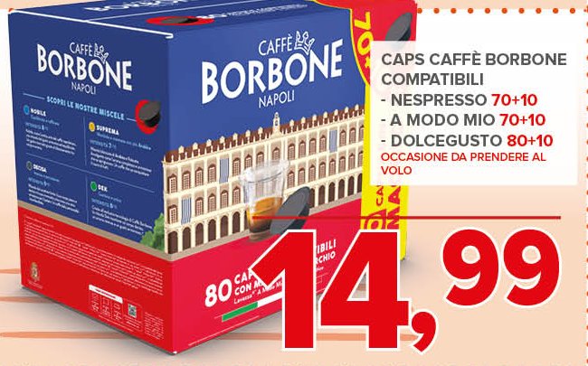 Capsule caffè compatibili Nespresso, A Modo Mio e Dolce Gusto