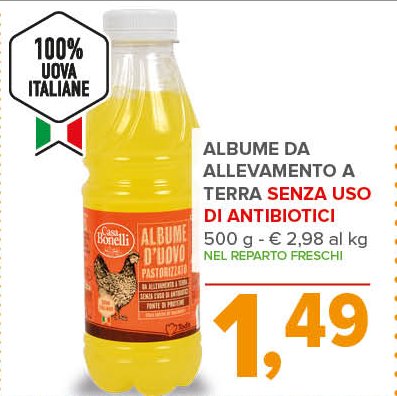 Albume d'uovo pastorizzato