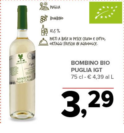 Bombino Bio Puglia IGT 75 cl