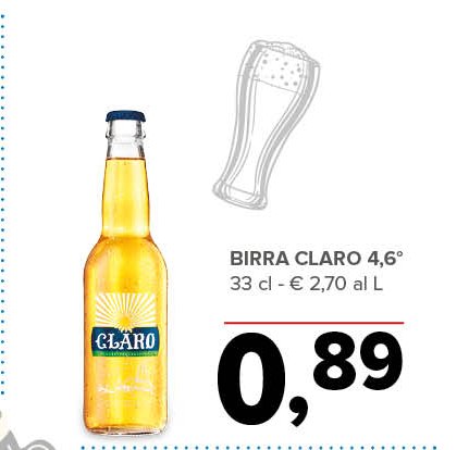 Birra Claro 4,6°