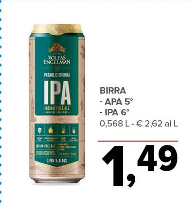 Birra APA 5° / IPA 6°