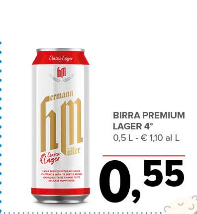 Birra Premium Lager 4°
