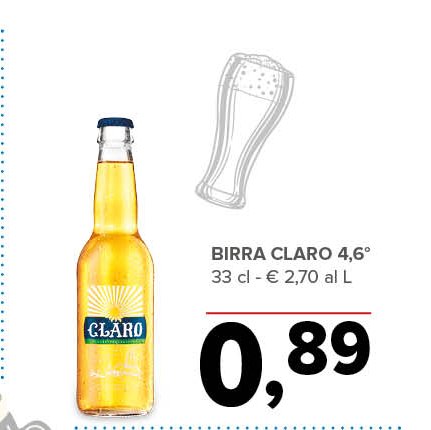 Birra Claro 4,6°