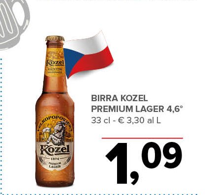 Birra Kozel Premium Lager 4,6°