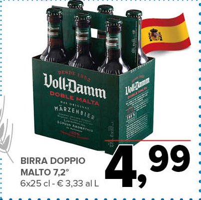 Birra doppio malto 7,2° 6 x 25 cl