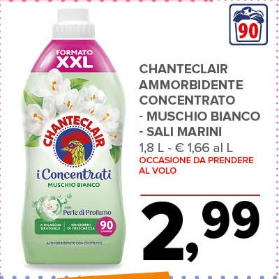 Ammorbidente concentrato muschio bianco e sali marini 1,8 L
