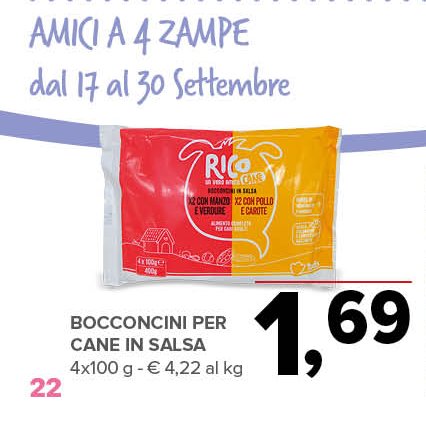 Bocconcini per cane in salsa 4 x 100 g