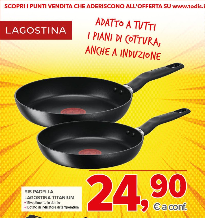Bis padella Lagostina Titanium