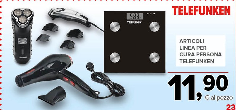 Articoli linea per cura persona Telefunken